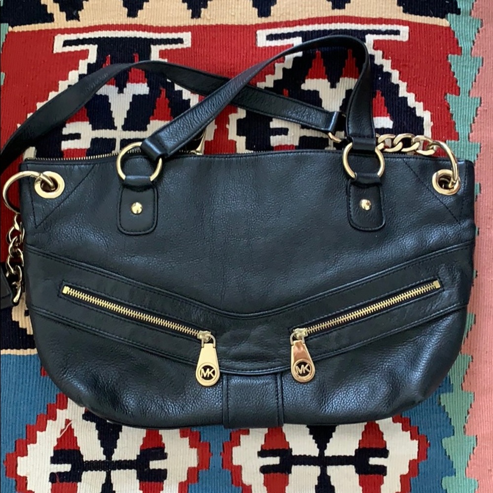 Michael Kors Black Leather Bag